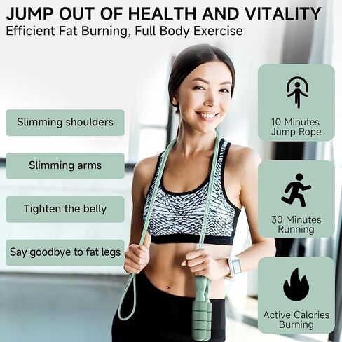 OVICX Jump Ropes for Fitness for Women Men and Kids,Tangle-Free Adjustable Skipping Ropes Workout with Ball Bearings and Memory Foam Handles in Saudi Arabia