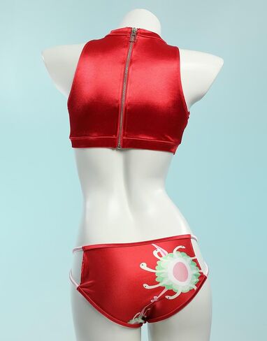 haikyuu Women Cosplay Swimsuit with Wrap Skirt Anime Two Piece Bathing Suit Halter Rave Swimwear in Saudi Arabia