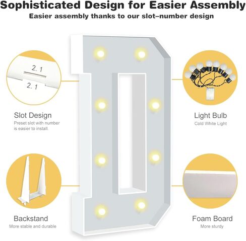 3FT Marquee Light Up Numbers, Mosaic Numbers for Balloons for 1st 16st 18st 21st Birthday Party Decorations,Anniversary Party Decor, Large Cardboard Balloon Frame Number 1, Pre-Cut Foam Board Kit in Saudi Arabia