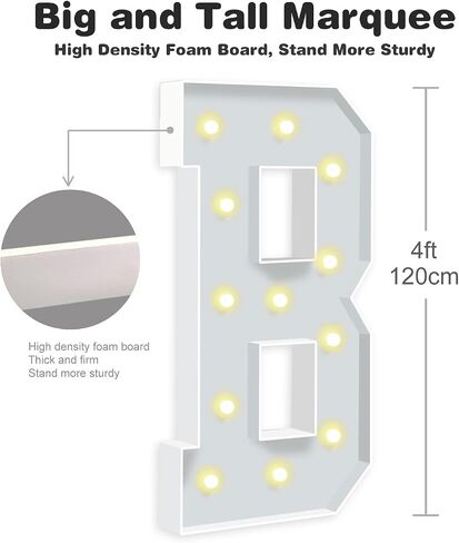 3FT Marquee Light Up Numbers, Mosaic Numbers for Balloons for 1st 16st 18st 21st Birthday Party Decorations,Anniversary Party Decor, Large Cardboard Balloon Frame Number 1, Pre-Cut Foam Board Kit in Saudi Arabia