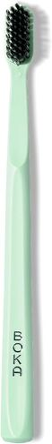 Boka Classic Manual Toothbrush with Extra Soft Activated-Charcoal, Tapered Bristles, Bioplastic Handle That Includes Travel Cap, Dentist-Approved, Great for Adults and Kids, Pink (Pack of 1) in Saudi Arabia
