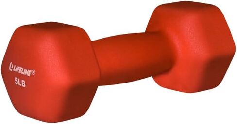 Lifeline Fitness Neoprene Dumbbell Weights - Premium Quality Equipment for Home Gym - Multiple Weight Options in Saudi Arabia