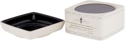 Elanze Designs Black Candle Warmer Black Stoneware Electric 2-in-1 Jar Candle and Wax Tart Oil Warmer in Kuwait