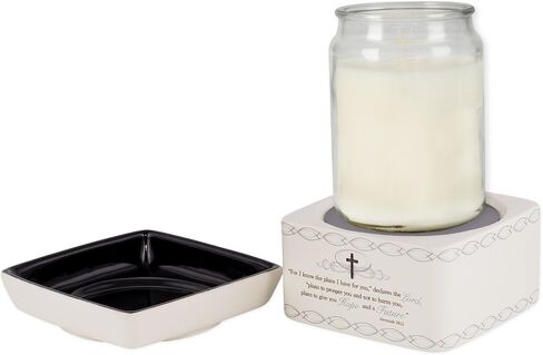 Elanze Designs Black Candle Warmer Black Stoneware Electric 2-in-1 Jar Candle and Wax Tart Oil Warmer in Kuwait