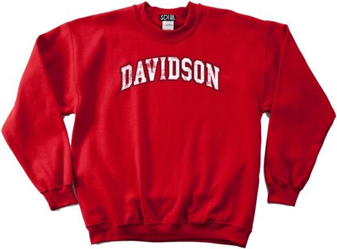 SDI NCAA Davidson Wildcats 50/50 Blended 8-Ounce Vintage SDI Arch Crewneck Sweatshirt in Kuwait