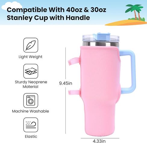 Cup Holder for Stanley Cup Compatible with Original/XL Bogg Bag & Simple Modern Bag, Bogg Bag Cup holder Attachment Accessories for Bogg Bag Drink Holder for Bogg Bag Cup Holder Off White in Saudi Arabia
