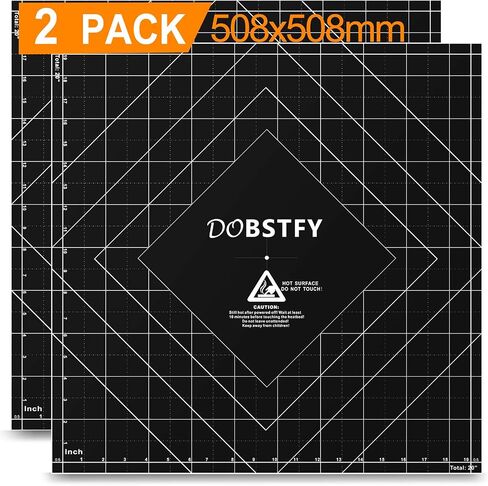 DOBSTFY 3D Printing Build Surface,with Premium Adhesive 3D Printer Heat Bed Platform Sticker Sheet,for Ender 3 Max Neo/CR 3040 Pro/CR 10 V3/CR 10S Pro V2/Ender 3 S1 Plus/4Pack 12x12inch(305mmx305mm) in Saudi Arabia