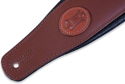 Levy's Leathers MSS1-BLK Veg-Tan Leather Guitar Strap, Black in Saudi Arabia
