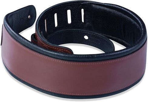 Levy's Leathers MSS1-BLK Veg-Tan Leather Guitar Strap, Black in Saudi Arabia