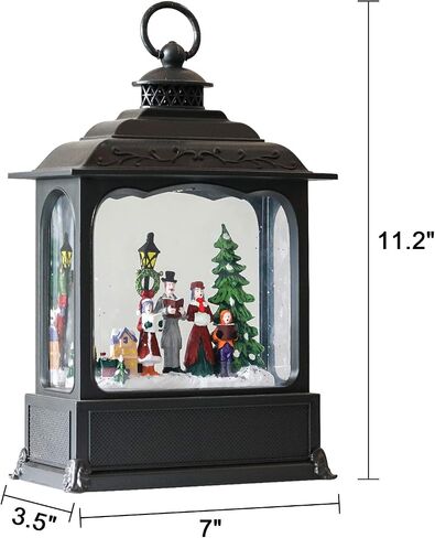 GenSwin Witch Halloween Snow Globe Lantern Battery Operated Water Swirling Glitter with 6H Timer, LED Lighted Scene for Halloween Home Decoration Gift(9.6"x 4.6" x 3.1") in Saudi Arabia