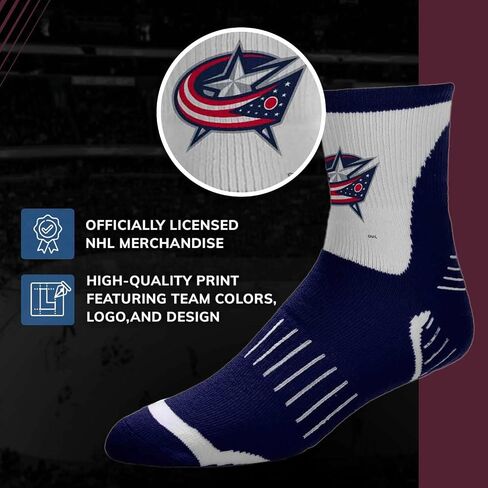 For Bare Feet NHL Adult Surge Team Mascot Mens and Womens Quarter Socks in Saudi Arabia