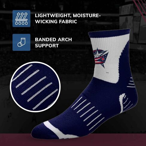 For Bare Feet NHL Adult Surge Team Mascot Mens and Womens Quarter Socks in Saudi Arabia
