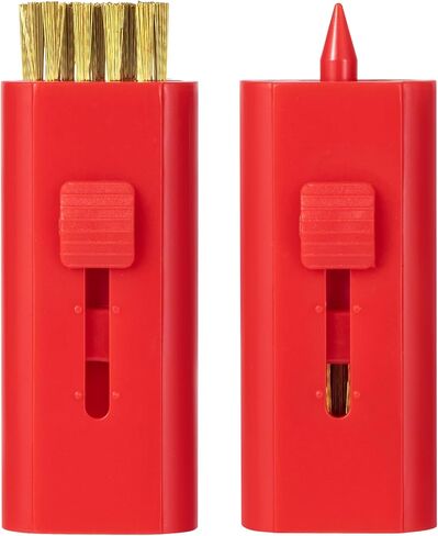 PAGOW 2 Pack Retractable Golf Club Cleaner Brush, Portable Double-Sided Golf Club Brush Groove Cleaner-Multicolor in Saudi Arabia
