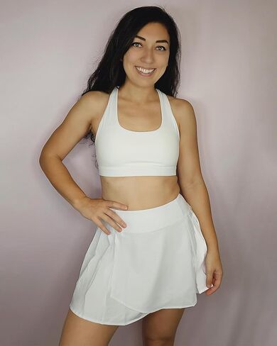 Stelle Women's High Waisted Pleated Tennis Skirts Golf Skorts with Inner Shorts for Athletic Running Workout Pickleball in Saudi Arabia