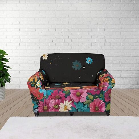 AFPANQZ Brown Cow Print Furniture Protector Cover for Home Office Hotel Decortion Protector Covers for Sofa Long Chair Soft Sofa Slip Covers Seater Brown in Saudi Arabia