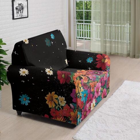 AFPANQZ Brown Cow Print Furniture Protector Cover for Home Office Hotel Decortion Protector Covers for Sofa Long Chair Soft Sofa Slip Covers Seater Brown in Saudi Arabia