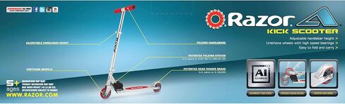 Razor A Kick Scooter for Kids - Lightweight, Foldable, Aluminum Frame, and Adjustable Handlebars in Saudi Arabia