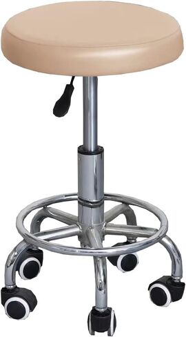 Stool Covers Round, Waterproof Replacement Removable PU Stretch Slipcover with Elastic Bands for 12-15 Inch Bar Stool, 2 Pack (gray) in Kuwait