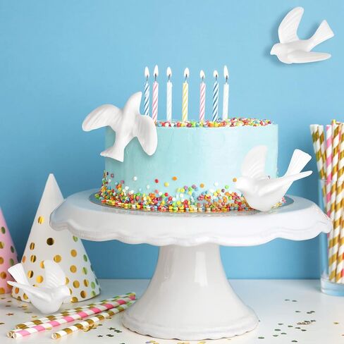 150 حمامة بيضاء صغيرة للحرف اليدوية، تماثيل طيور صغيرة بحجم 3/4 بوصة لتزيين كعكة الزفاف in Kuwait