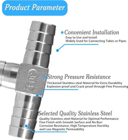 Stainless Steel Hose Barb,90 Degree L Right Angle Elbow Fitting 5/16" (8mm) Barb Splicer Mender with Stainless Steel Pipe Clamps air hose repair kit for Pipe Line/Fuel/Air (5/16 4pcs) in Saudi Arabia