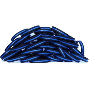 New Set of 100 Thin Blue Line Wristbands You Pick Sizes