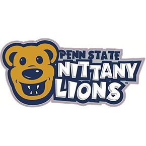 5 Inch Penn State Lion Mascot Decal Lions Pennsylvania University PSU Removable Repositionable Peel Self Stick Wall Sticker Art NCAA Home Room Decor 5 by 2 inches