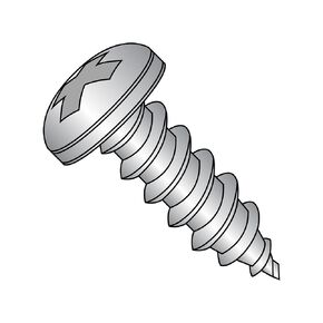 Small Parts 1212ABPP188 18-8 Stainless Steel Sheet Metal Screw, Plain Finish, Pan Head, Phillips Drive, Type AB, #12-14 Thread Size, 3/4" Length (Pack of 25)