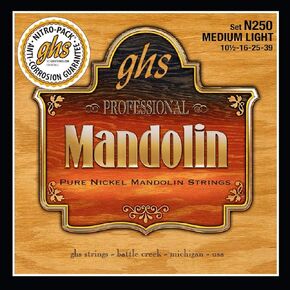 GHS MANDOLIN - Pure Nickel String Set - N250 - Medium Light
