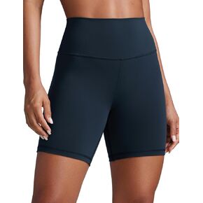 CRZ YOGA Women Butterbreeze Athletic Biker Shorts 6 Inches - High Waist Workout Gym Running Volleyball Yoga Spandex Shorts