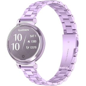TRUMiRR Women Band for Garmin Lily 2 Smart Watch, Stainless Steel Watchband Replacement Strap for Garmin Lily 2 Only