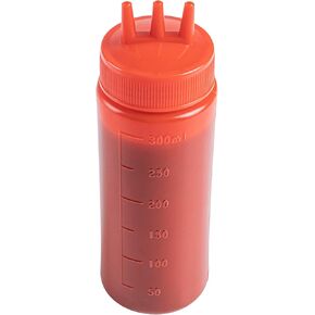 12 Ounce Condiment Squeeze Bottles, 6 Squeeze Bottles With Triple Dispersion Tips - Small, Flexible, Clear Plastic Condiment Bottles, For Dispensing Sauces Or Oils - Restaurantware
