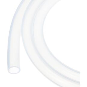 3.3ft 3/16" ID x 5/16" OD Silicone Tubing Clear Industrial Plastic Tubing Pure Silicone Hoses for Pump Siphoning Draining Irrigation Brewing, 4.8mm x 7.9mm