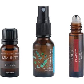 SpaRoom 100% Pure Essential Oils Set; Perfect for Aromatherapy, Diffusers, Humidifiers and Home Care, Gift Set of 8