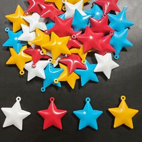 40 Pcs Black Mini Metal Barn Star, for The Original Retro Western Country Family Farmhouse Home Decoration,Iron Vintage Wall Arts and Crafts Wall Party Supply Handmade Accessory,1.57In