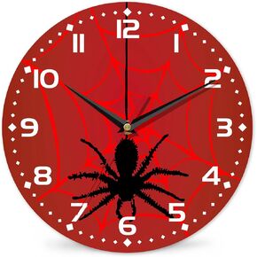 Wall Clock, Vintage Rose and Butterfly Wall Clock, Contemporary Home Decor Easy to Read Wall Clock for Living Room, Bedroom, Bathroom and Kitchen, 10 Inch