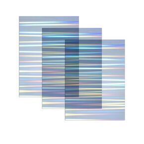Iridescent Holographic Sparkle Aurora Radiant Acrylic Sheets, Plexiglass PMMA Acrylic Panels for Laser Cutting Crafting DIY Decorating Ornaments (3, Dazzling Blue+Cullet +Aurora, 8x12 inch)