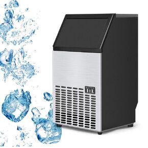 Costzon Built-in Stainless Steel Commercial Ice Maker, Portable Ice Machine for Restaurant