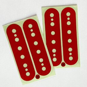 Pickup Stickers for Humbucker // DiMarzio DP100 F-Spaced - Blue