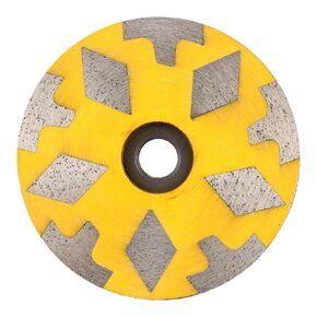 Casaverde 4" Resin Filled Cup Wheel,Diamond Granite Cup Wheels with Fine Grit for Granite,Marble and Engineered Stone