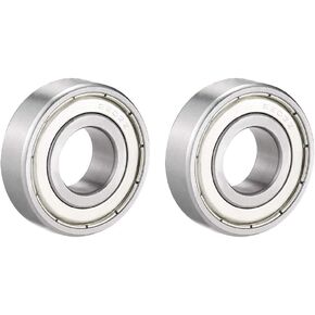 uxcell 6005Z محمل كروي ذو أخدود عميق درع واحد 60105، 25 مم × 47 مم × 12 مم محامل فولاذية من الكروم (عبوة من قطعتين) in Kuwait