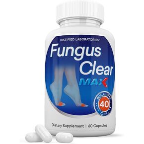 Justified Laboratories Fungus Clear Max Pills 40 Billion CFU Probiotic 60 Capsules