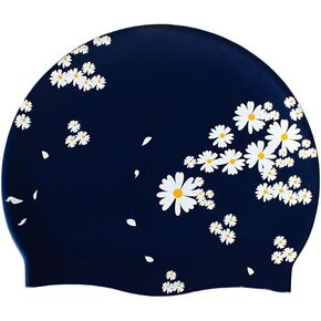 Silicone Swim Cap for Women Long Hair, Swimming Cap, High Elasticity Thick Bathing Hat for Swimming