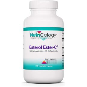 Nutricology Esterol Ester-C - Vitamin C 1350mg Supplement, Immune Support, Calcium Ascorbate with Bioflavonoids, Ascorbic Acid, Rutin, Quercetin, Vegan Capsules - 200 Count
