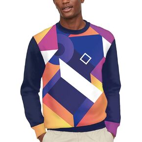 Mens Lightweight Crewneck Sweatshirt Sweater Thin Long Sleeve Pullover Sweater Sport Tops Fall Clothes S-4XL