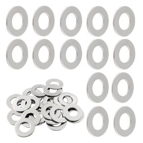BokWin 30 Pcs Stainless Steel 5/8 Inch Fender Washers Metal Flat Washers Assortment Kit for Screws Bolts