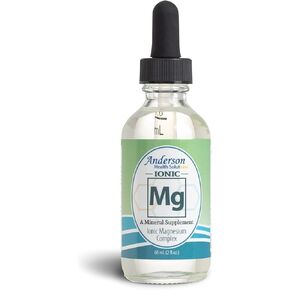 Anderson’s New Ionic Magnesium Complex, Aids in Muscle Cramps, Bone/Joint, Heart Health, Liquid Magnesium Supplement, Trace Mineral Drops, Supports Good Sleep, Mood, Regularity, 30 Servings (2 oz)