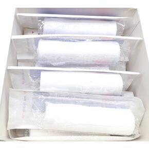 Confirming Stretch Gauze Bandage Rolls, 4 Inch x 4.1 Yard per Roll - Individually Wrapped - Bandage Wrapping for Dressing All Types of Wounds (24 Rolls)