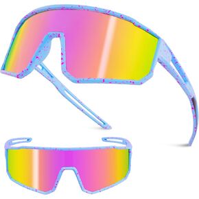 Kids Polarized Sunglasses Youth Baseball Sun Glasses for Boys Girl 8-12 Polarized Sports Cycling Shades UV400 Protection