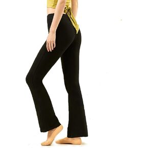 Daydance Black Bootcut Jazz Dance Pants for Women, Comfy Sweatpants for Workout, Exercise, Yoga