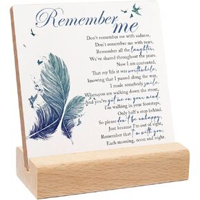 Sympathy Gift, Loss of Loved One Loss of Family Member Condolence Gifts, Sympathy Wooden Sign With Wooden Stand, Memorial Decor Sign Plaque, Sentimental Gifts for Home Table Decorations